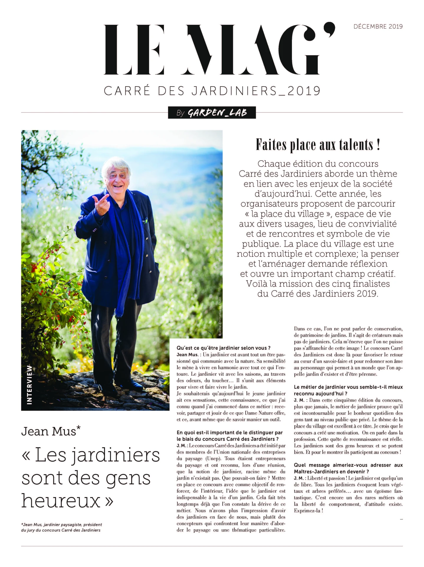 Les jardiniers sont des gens heureux